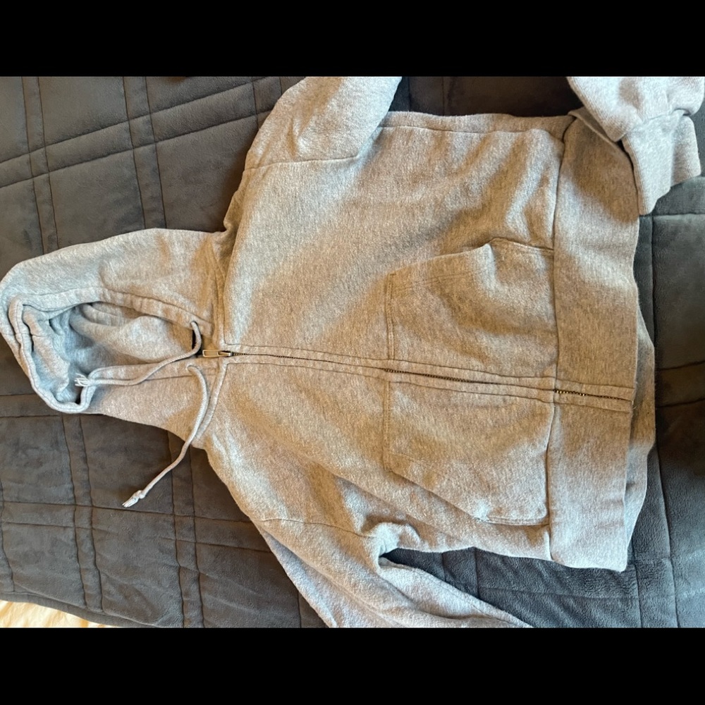 Brandy Melville cropped zip up Size: One size fits all